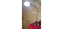  paire lampe  de bureau chrome 1970 grand format tres bon et