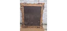 Miroir en bois sculpté doré style Louis XV   h74x64 jolie mi