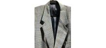 Blazer à carreaux vintage 