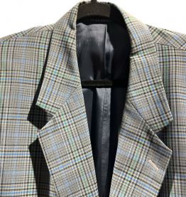 Blazer à carreaux vintage 