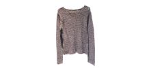 Pull en tricot violet Cerruti
