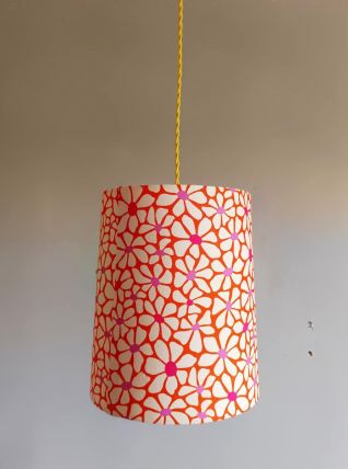 Suspension fleurs vintage 1970 sur-mesure
