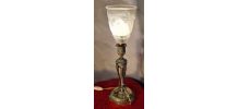 lampe bronze ciselé 19e siècle, 49x12 tres belle  et rare tu