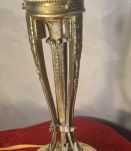 lampe bronze ciselé 19e siècle, 49x12 tres belle  et rare tu