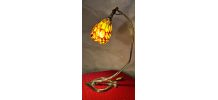 lampe bureau bronze et laiton art nouveau h 45x30 superbe tu