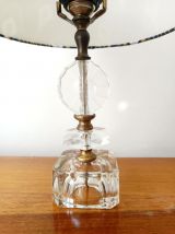 Lampe art déco abat-jour sur mesures aux palmettes 