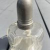 Vintage français : lampe à alcool en verre avec bouchon en é