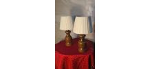 Paire de lampes de chevet de style scandinave en bois 31x16 