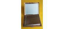 Poudrier ancien Nacré - Miroir bisauté - Vintage