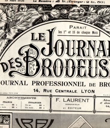 affiche revue 1936 le journal des brodeuses 