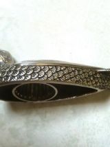 Décapsuleur canard  metal argenté, vintage 