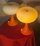 paire Lampe De Table Prisma Champignon 1975 a 80, Ufo A Spac
