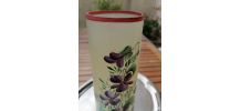 Vase rouleau violettes
