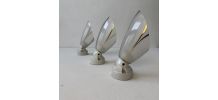 LOT 3 ANCIENNES APPLIQUES INCLINEES 1950 VINTAGE