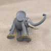 miniature figurine animaux éléphant gris plastique
