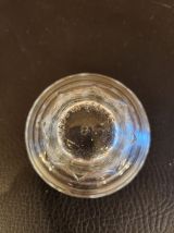 Lot de 8 verres vintage gravés pied étoile 
