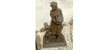 Statue en métal vintage