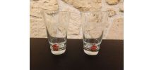 Lot de 2 verres à whisky Jameson vintage