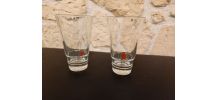 Lot de 2 verres à whisky Jameson vintage
