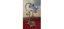 lampe  1900 de bureau ou chevet bronze  tulipe signé vianne 