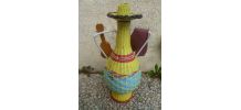 Bouteille scoubidou, vintage 