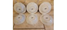 Lot de 6 assiettes creuses vintage - Collection Gallery