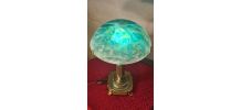 lampe de bureau 1930 bronze et laiton 39x22 superbe abat jou