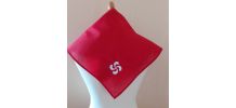 Bandana en tissu croix basque brodé fait main MIXTE