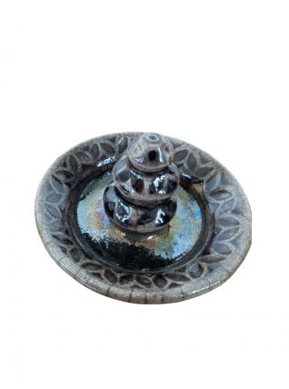 Porte-encens artisanal en terre cuite – Maghreb