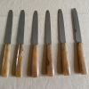 6 couteaux manche corne 