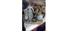 Groupe statuettes femme enfants Capodimonte