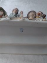 Groupe statuettes femme enfants Capodimonte