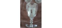 Lot 19 verres en cristal décor trèfle vintage