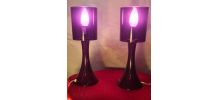 Paire De Lampes d'ambiance Vintage Incidence années 70 en pl