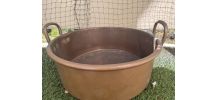 Bassine à confiture en cuivre 43cm