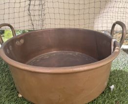 Bassine à confiture en cuivre 43cm