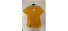 Chemise JC de Castelbajac manches courtes jaunes rétro 