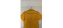 Chemise JC de Castelbajac manches courtes jaunes rétro 