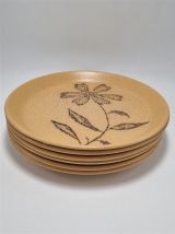 Assiettes en grès