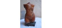 Buste vestige sur socle pierre 