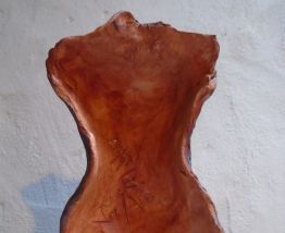 Buste vestige sur socle pierre 