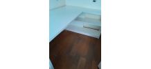 Ensemble bureau angle laque blanc tout Ebene
