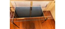 Bureau Art Deco Verre et Ebene Macassar