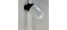 ANCIENNE APPLIQUE VINTAGE « BLOC » EN OPALINE