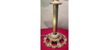 lampe ancienne bronze abat jour style tiffany pate de verre 