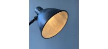 ANCIENNE GRANDE LAMPE APPLIQUE ACCORDEON INDUSTRIELLE
