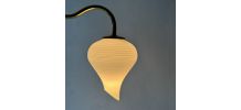  LOT 3 ANCIENNES APPLIQUES EN OPALINE VINTAGE