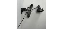 ANCIENNE LAMPE APPLIQUE ACCORDEON « KAISER IDELL » BAUHAUS
