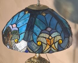 Lampe ancienne regule patiné bronze art nouveau   abat jour 