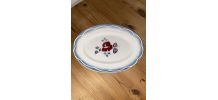 Grand plat de service ovale Digoin Sarreguemines "Magali".